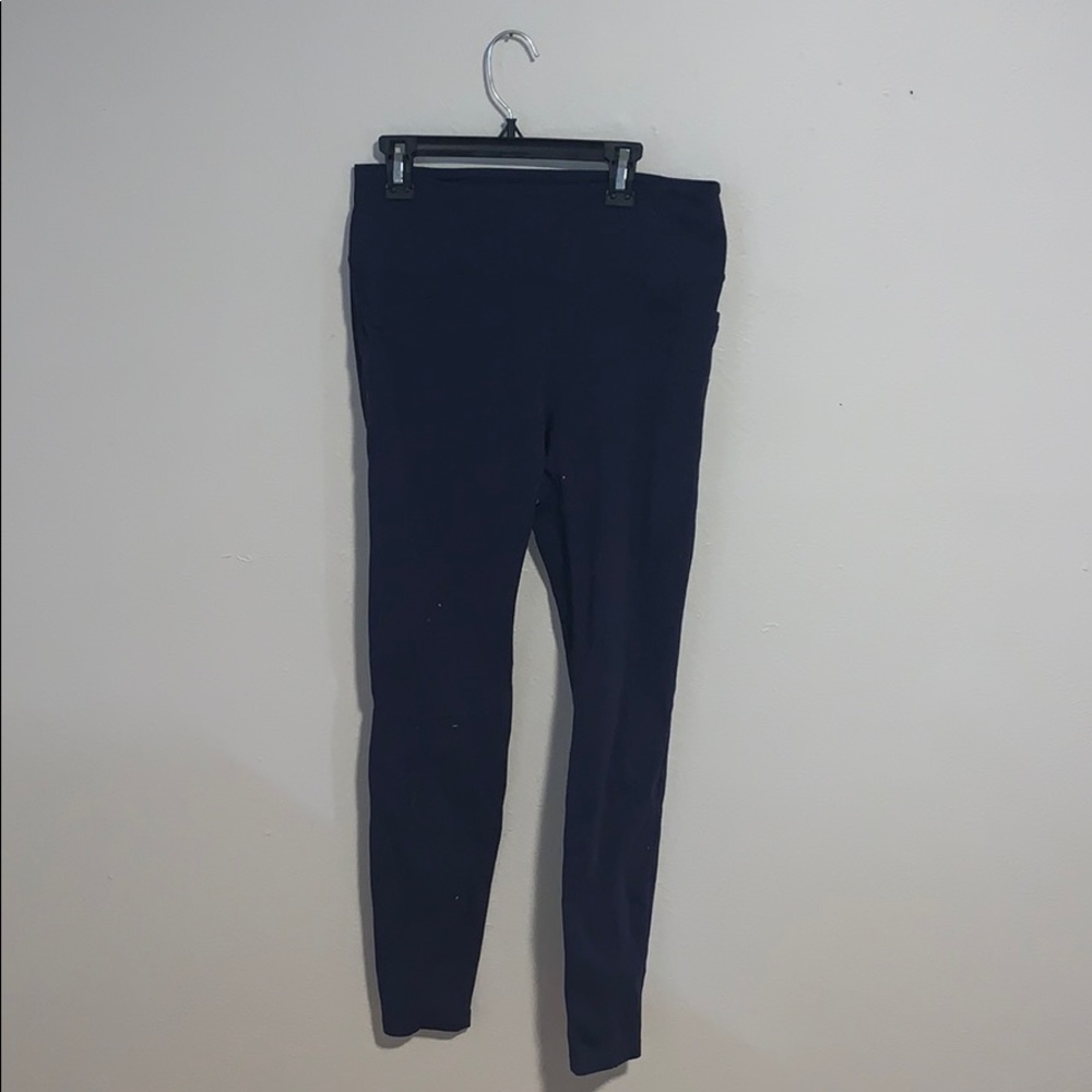 Athleta Navy Blue Yoga Pants/Leggings Medium